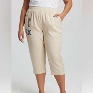 White Stag NWT 2X Cream color Capri